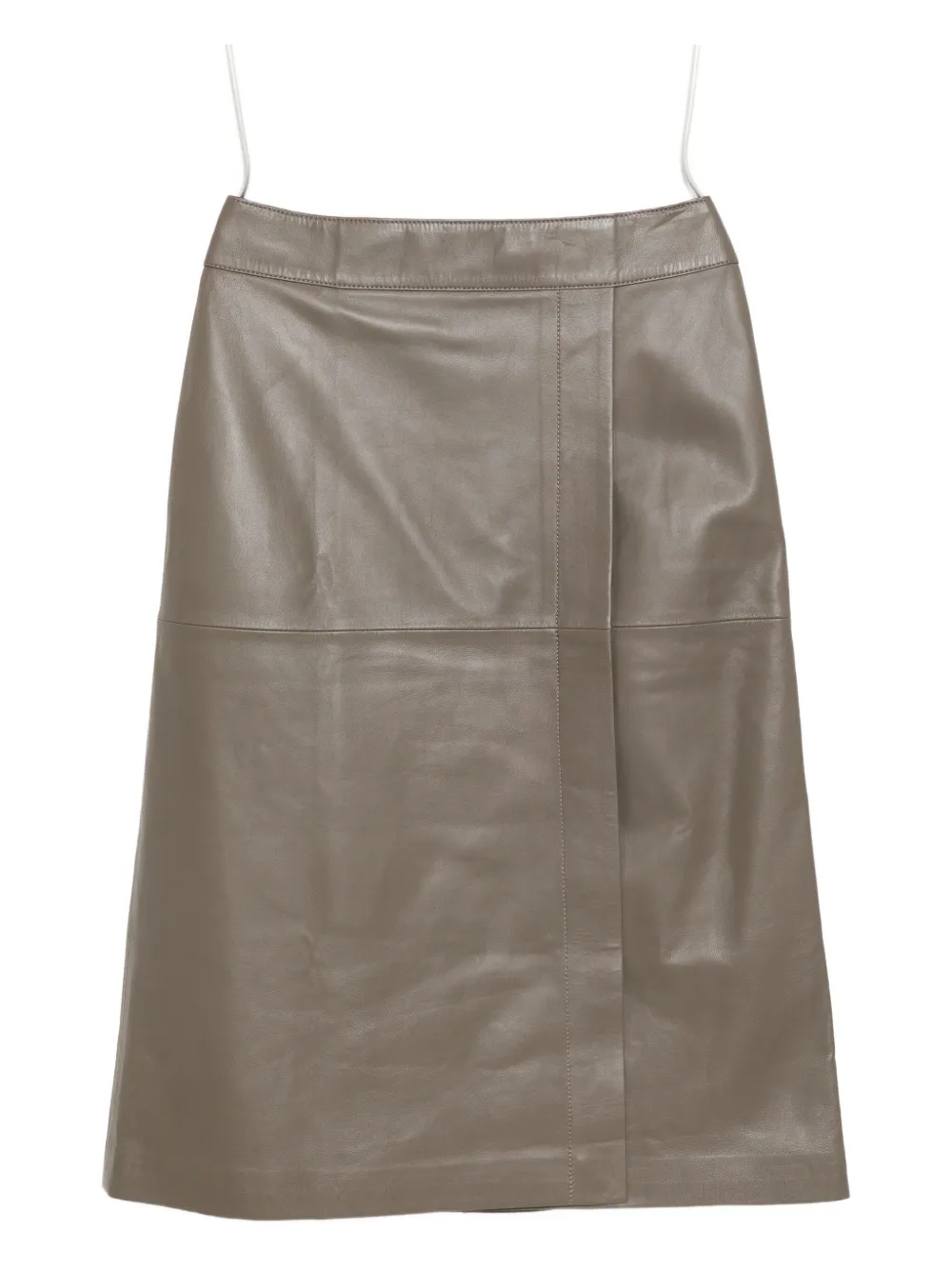 Joseph Sèvres Nappa Leather Skirt In Neutral