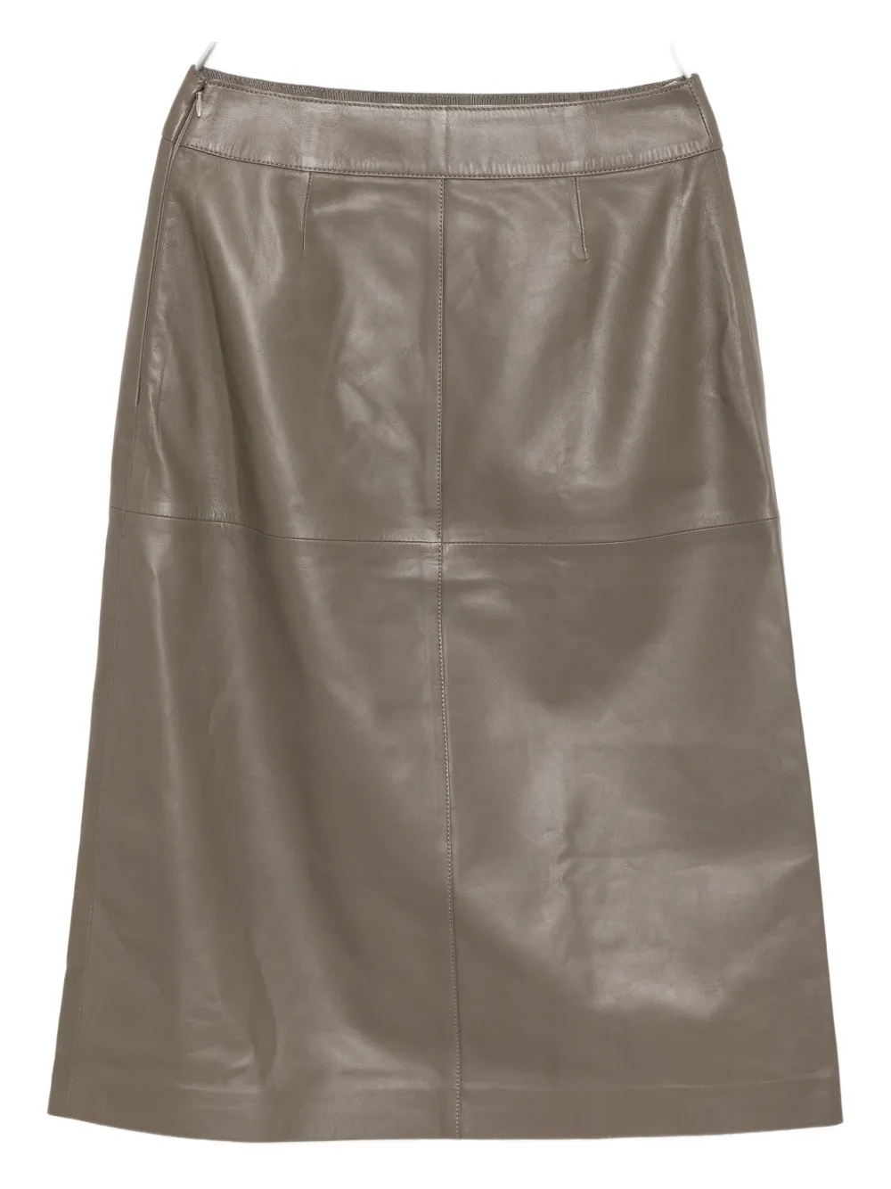 Joseph Sèvres Nappa Leather Skirt In Neutral