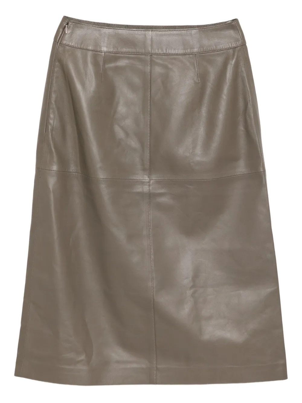 JOSEPH Sèvres Nappa leren rok - Beige