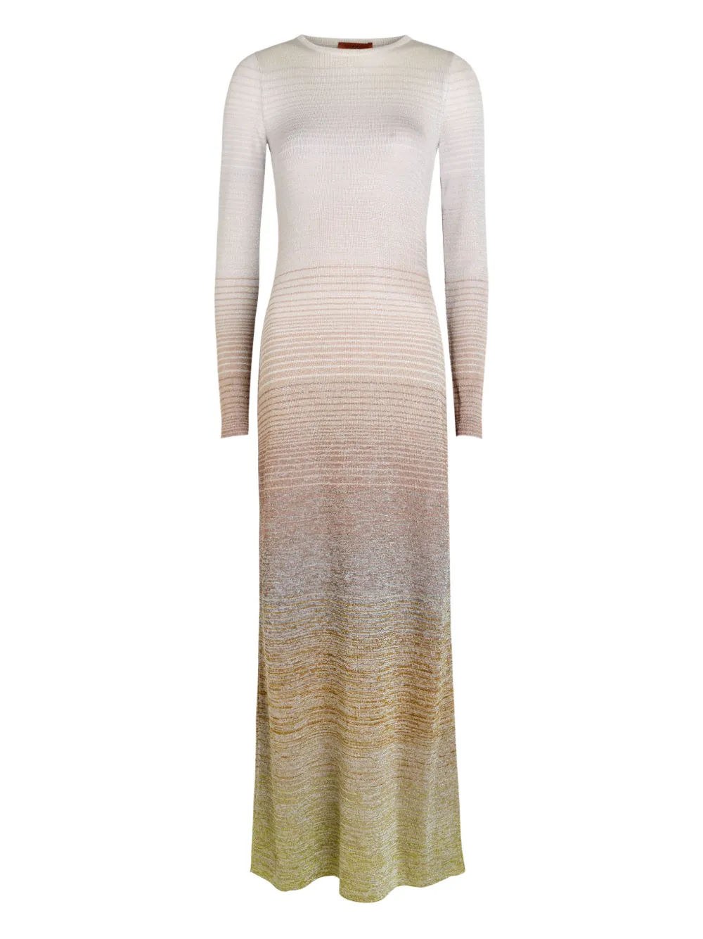 Missoni long-sleeve maxi dress - Toni neutri