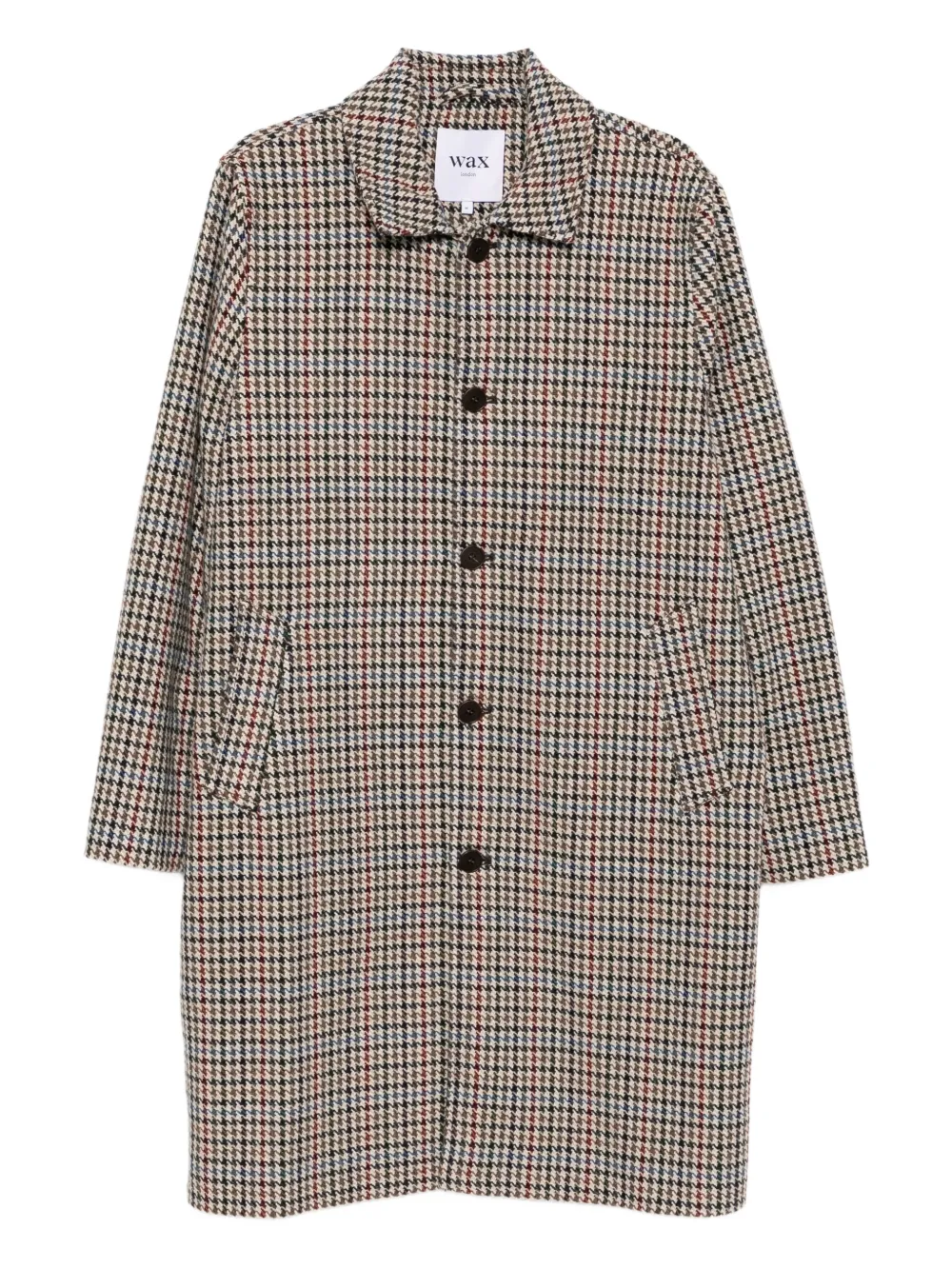 Wax London houndstooth checked coat | Neutrals | Image 1