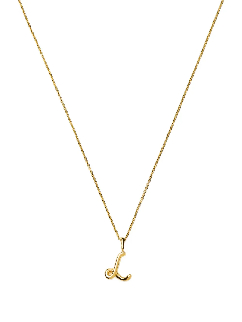 Missoma mini initial L pendant necklace - Oro