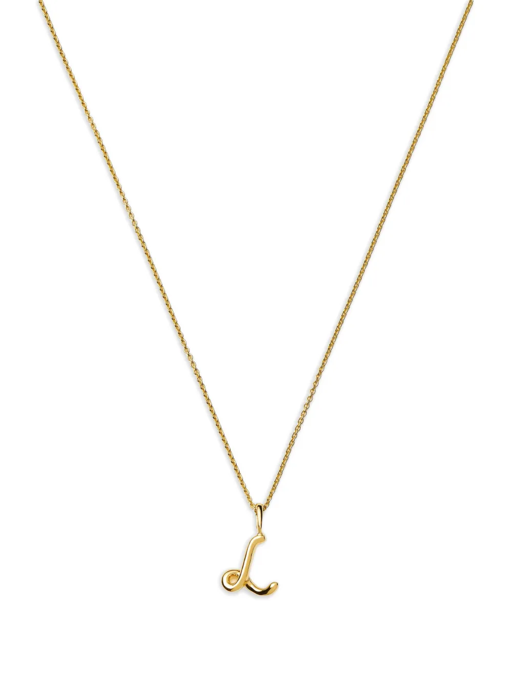 Missoma mini initial L pendant necklace - Oro