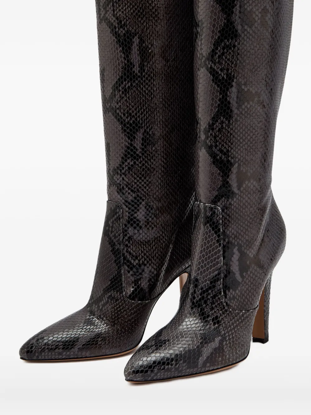 Paris Texas 100mm Elsa snake-print boots | Knee-High Boots | Image 2