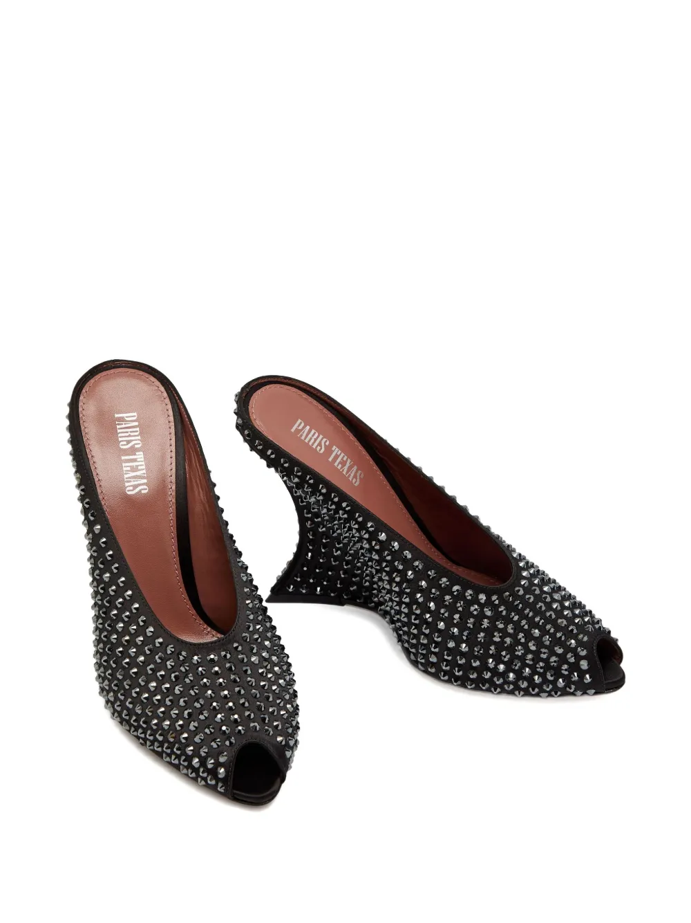 Paris Texas 105mm Nina Stud-embellishment Sandals In Black