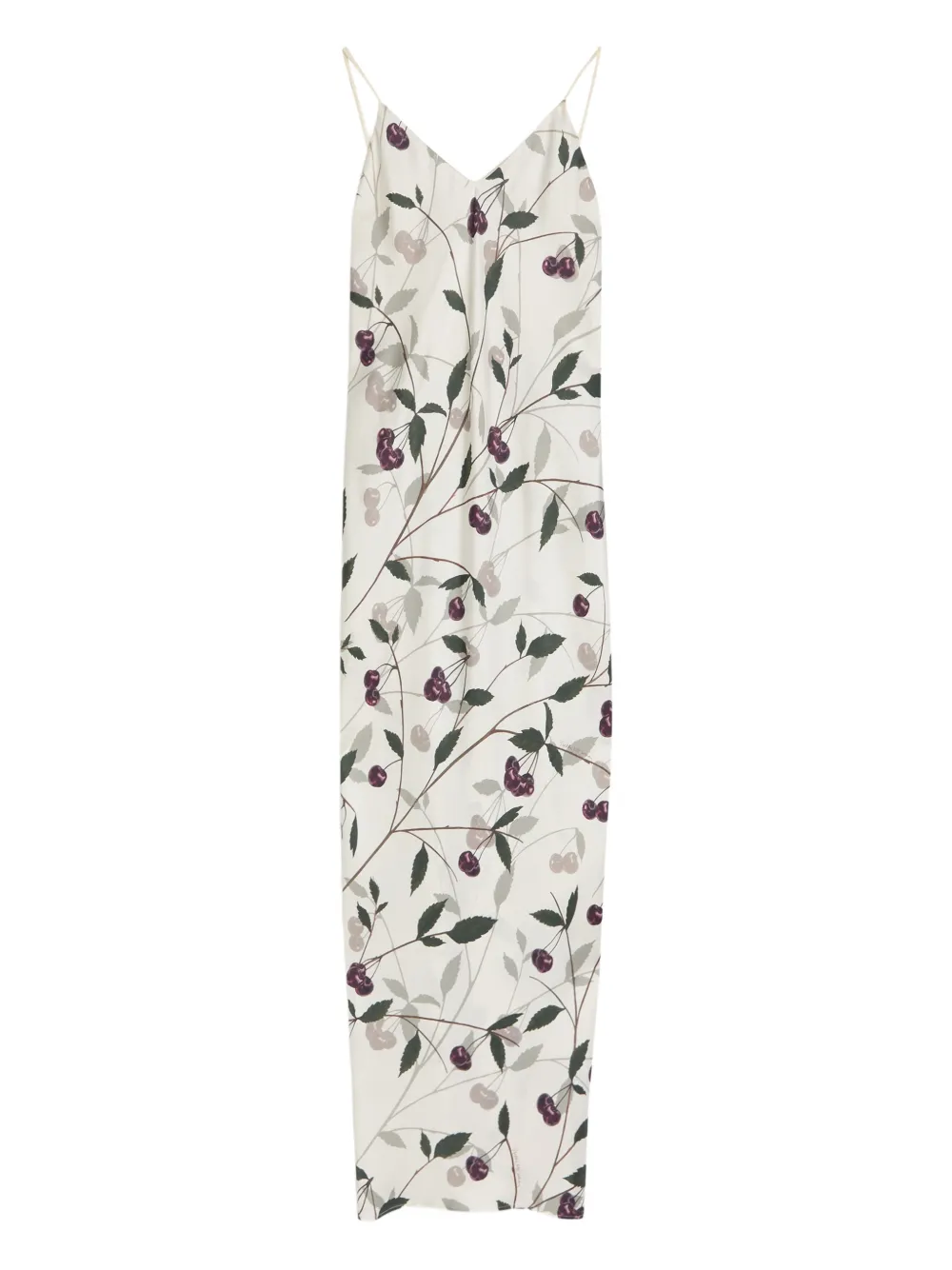 Stella McCartney cherry-print midi dress - Toni neutri
