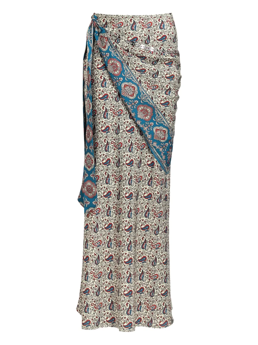 Rabanne printed maxi skirt - Nude