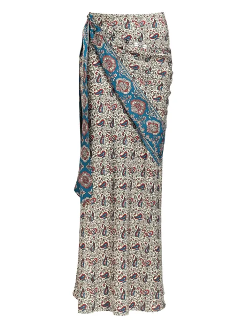 Rabanne printed maxi skirt