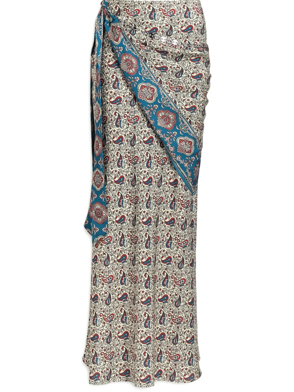 Rabanne printed maxi skirt - Beige