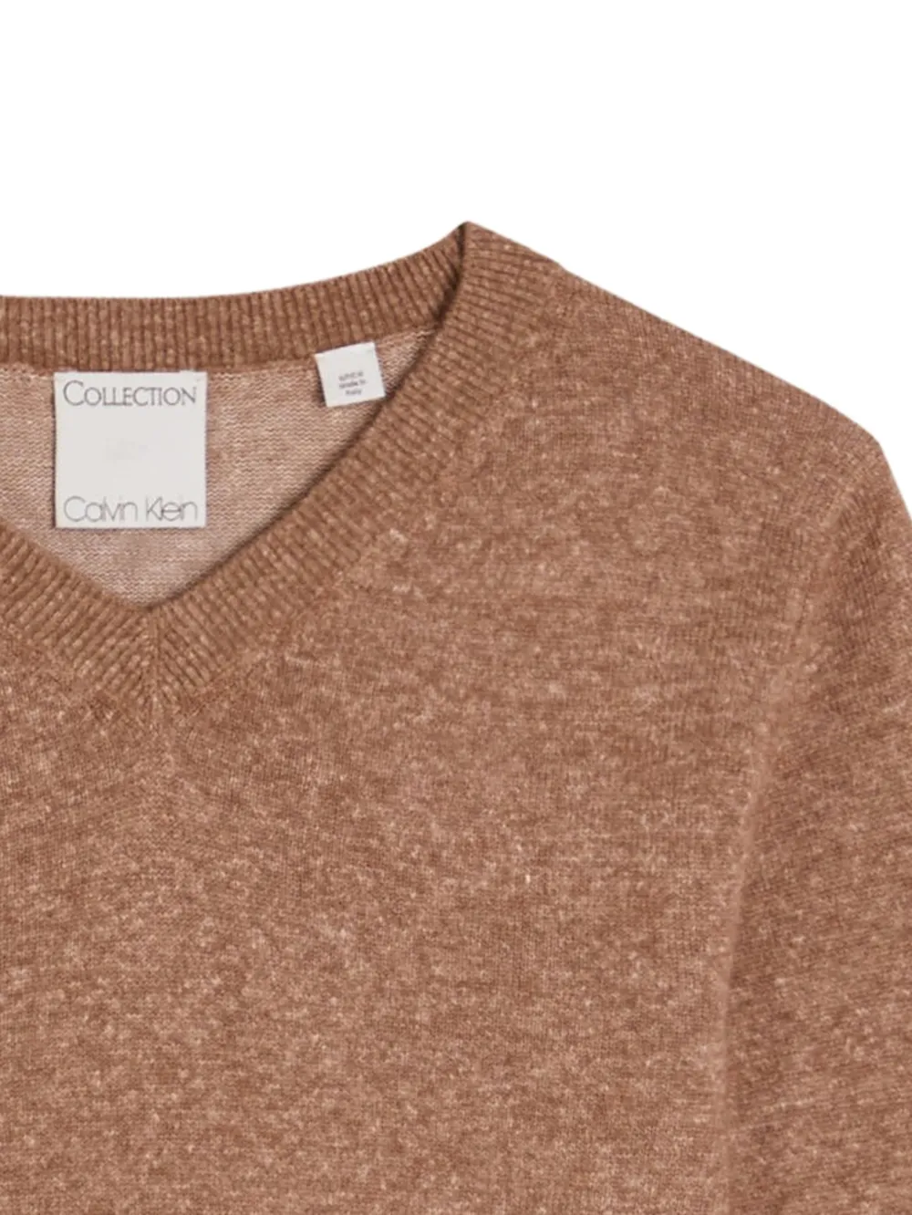  Calvin Klein Celia V-neck Sweater - Brown 