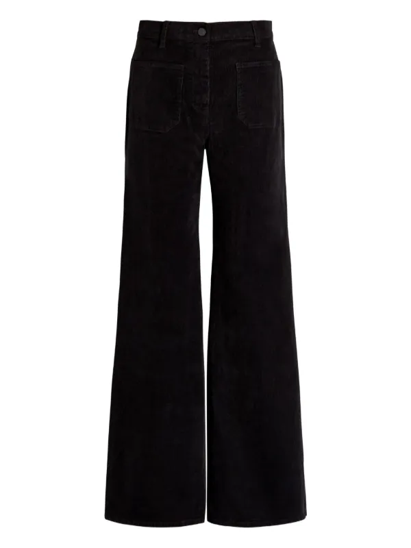 Nili Lotan Florence Flared Trousers in Black