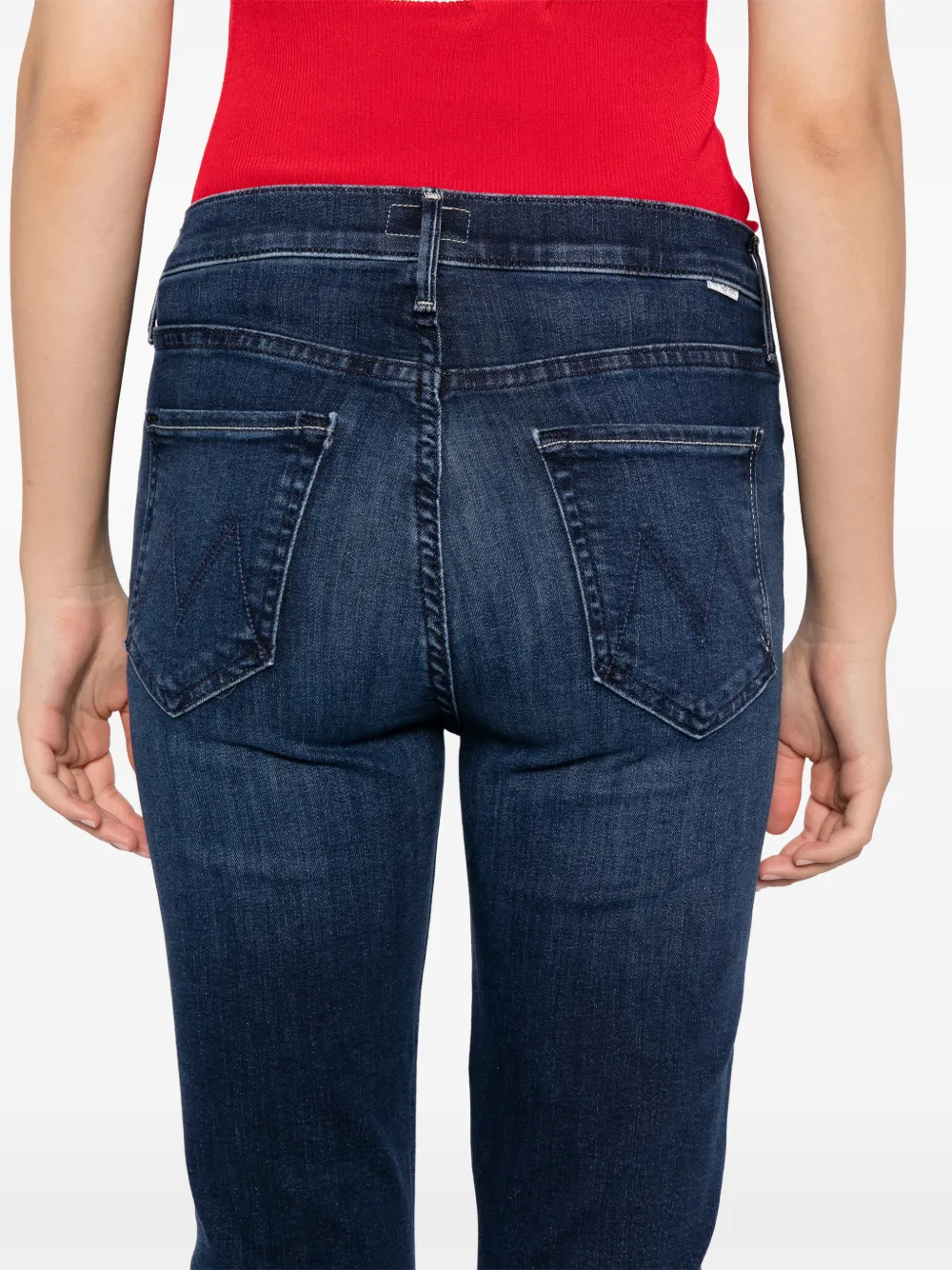 The Mid Rise Dazzler Ankle Fray Jeans