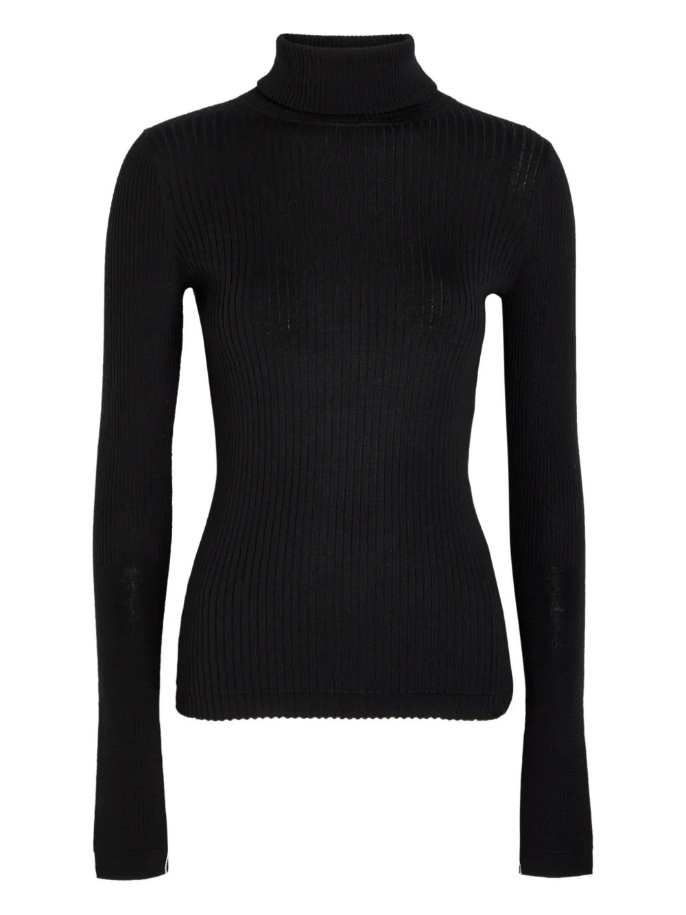 Maria McManus ribbed turtle-neck sweater - Nero