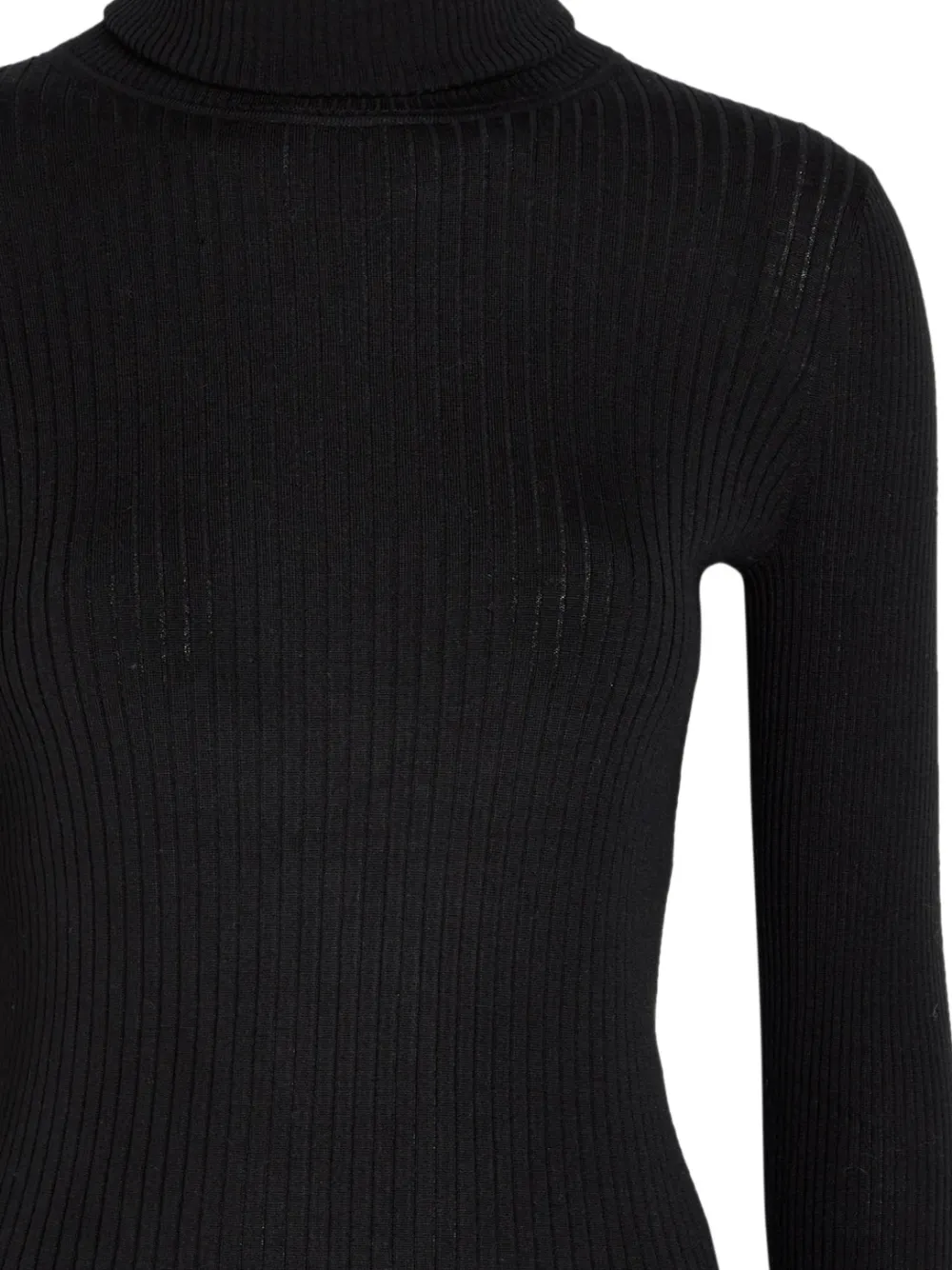  Maria Mcmanus Ribbed Turtle-neck Sweater - Black 