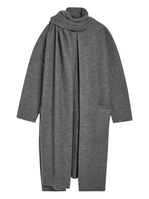 Maria McManus draped merino-wool coat