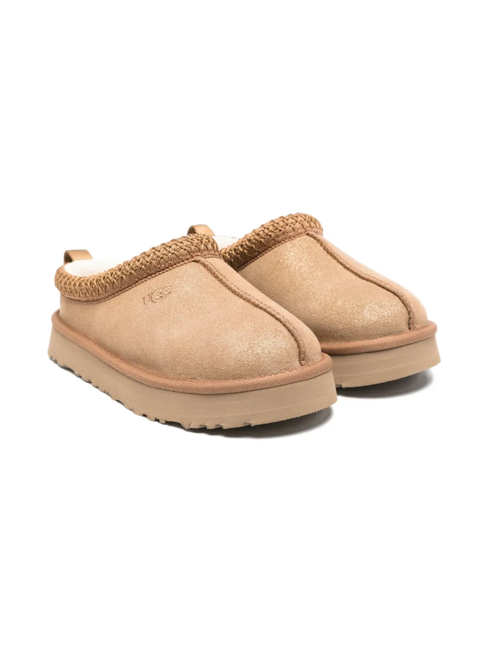 UGG Kids Tazz Dazzle suede slippers - ニュートラル UGG Kids Tazz Dazzle suede slippers - ニュートラル
