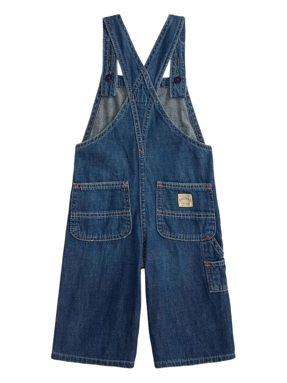 POLO RALPH LAUREN KIDS Tuinbroek met Polo Bear-borduurwerk Blauw