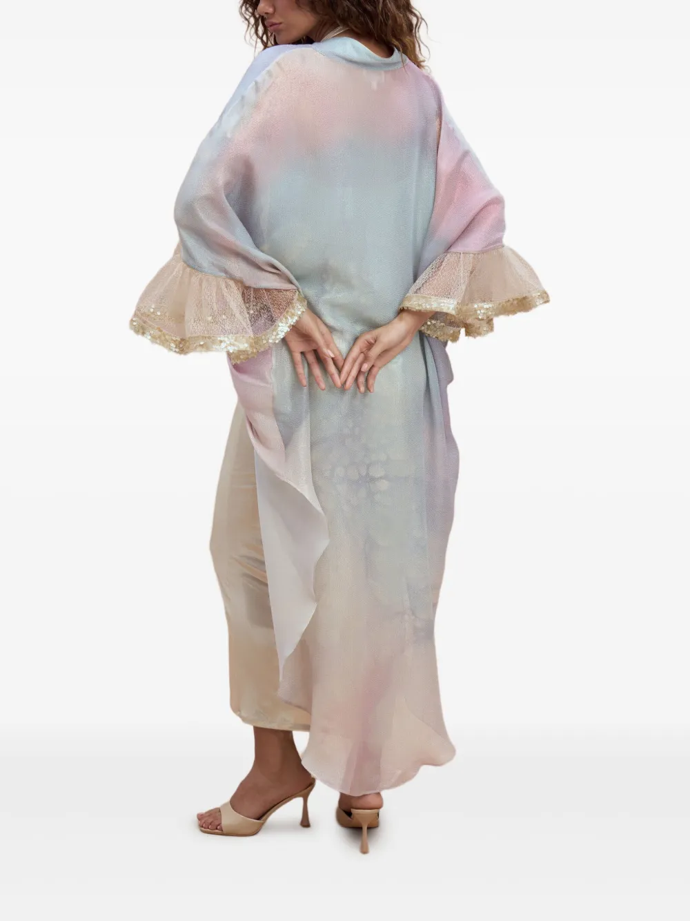  Sana Osmani Zennia Ruffled Jacket - Blue 