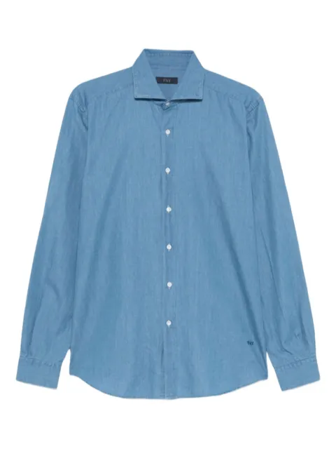 Fay قميص بأزرار وياقة فرنسية
