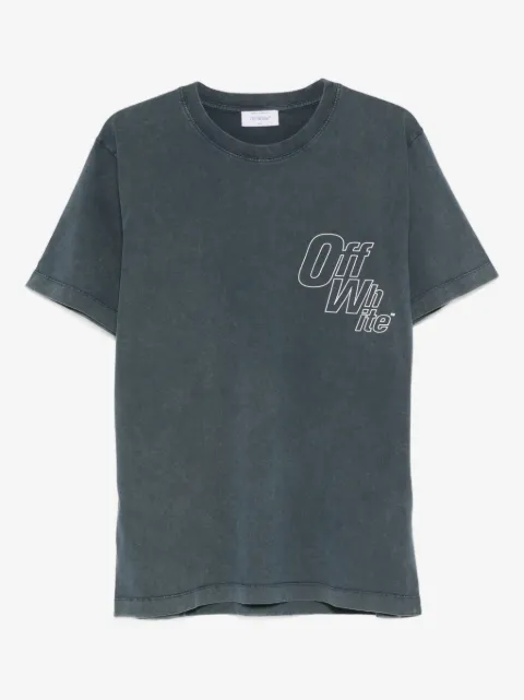 Off-White camiseta con logo estampado