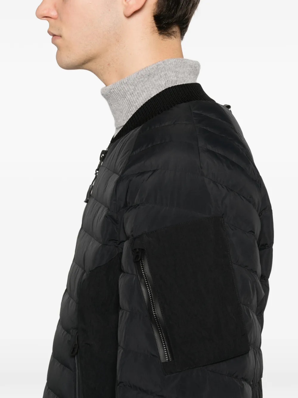 Jg1 Quilted Zip-up Jacket In Multi