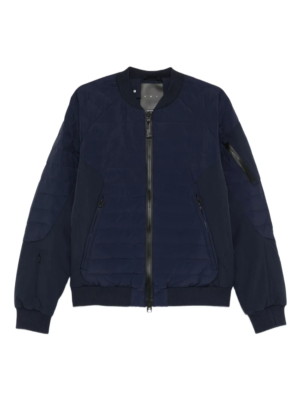 JG1 zip-up quilted jacket | Blue | Image 1