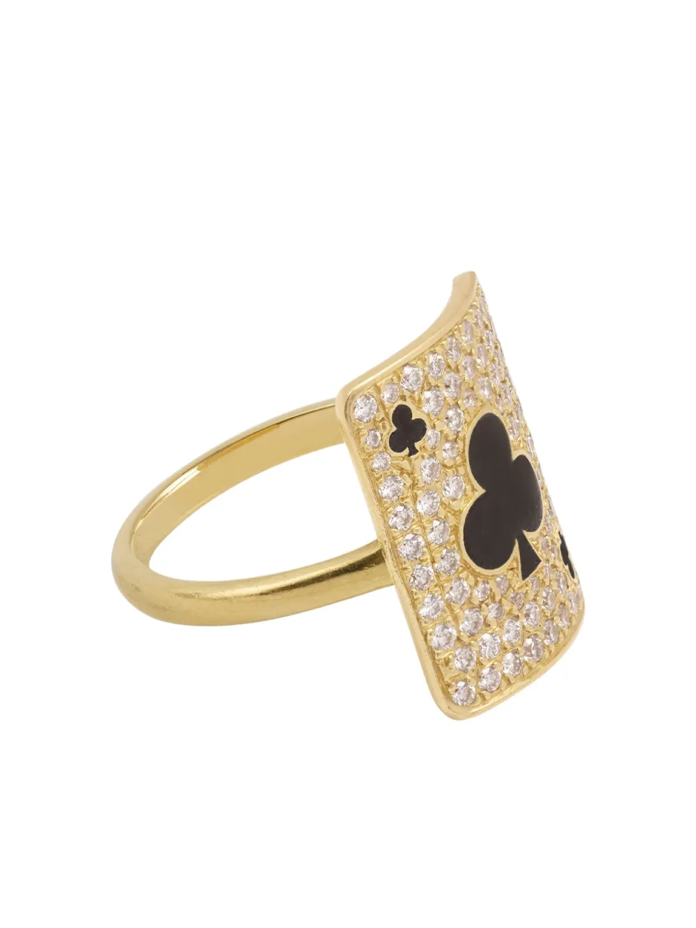 Mysteryjoy 18k Yellow Gold Harmonie Diamond Ring In Gold