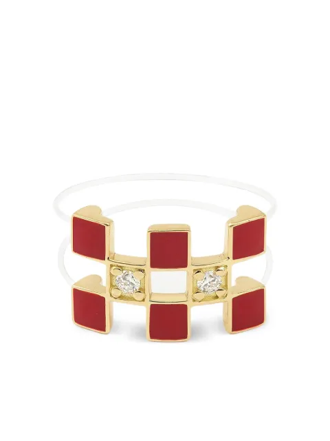 Mysteryjoy 18K yellow gold Illusion diamond ring