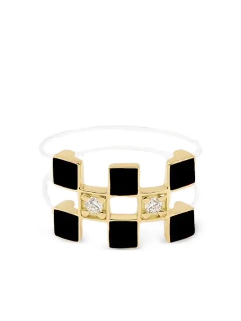 Mysteryjoy 18K yellow gold Illusion diamond ring
