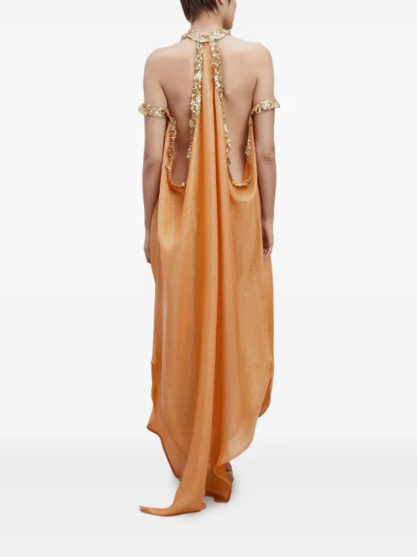 sana orange dress retrofete Sana Dress in Hot Coral