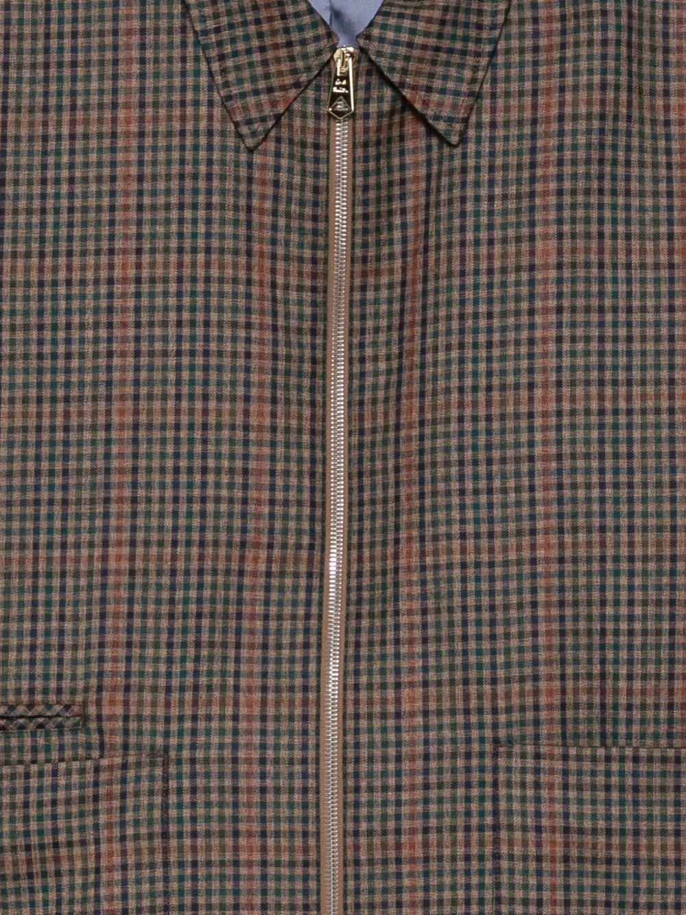 Paul Smith Checked-pattern Zip-fastening Overshirt In Multi
