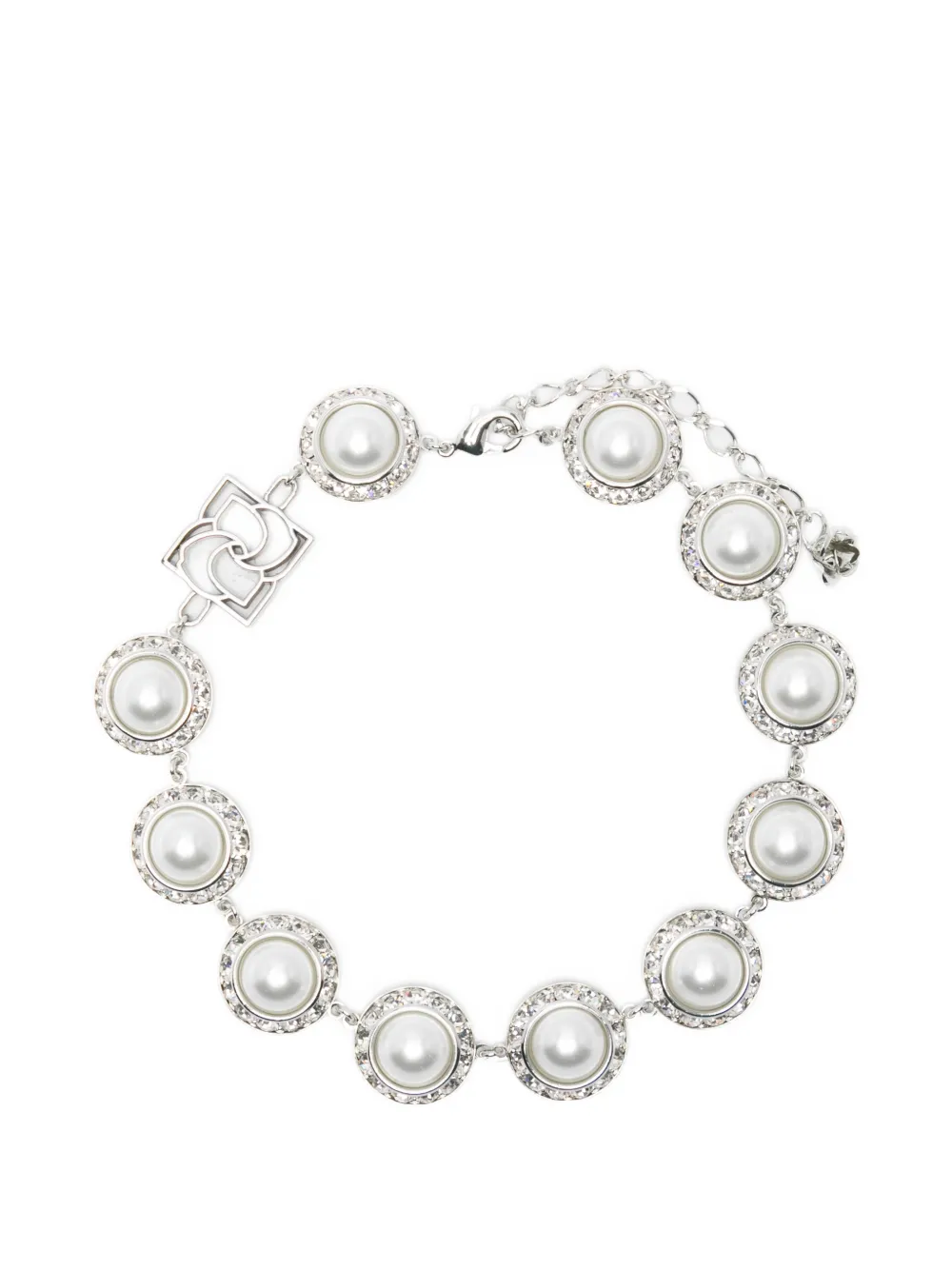 Magda Butrym crystal-embellishment necklace - Argento