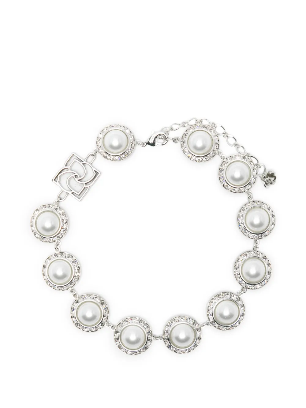 Magda Butrym crystal-embellishment necklace - Argento