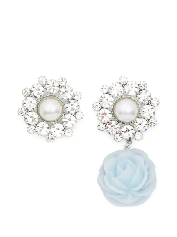 Magda Butrym Floral-shaped Earrings in Silver