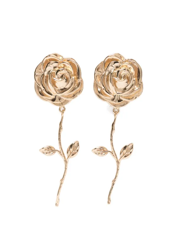 Magda Butrym Rose Earrings in Gold