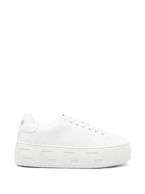 Versace La Greca Sneakers in White