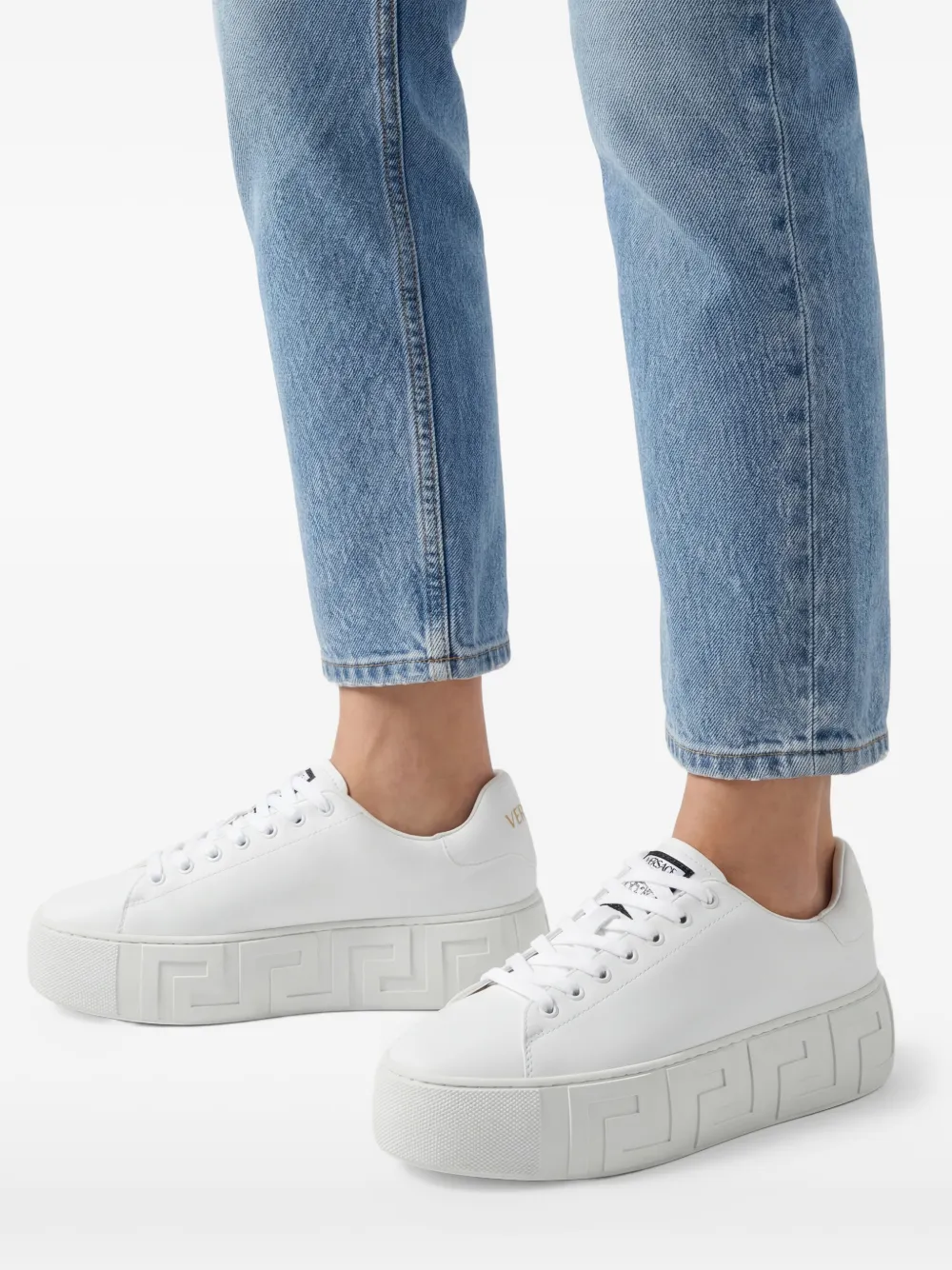 Versace La Greca sneakers Wit