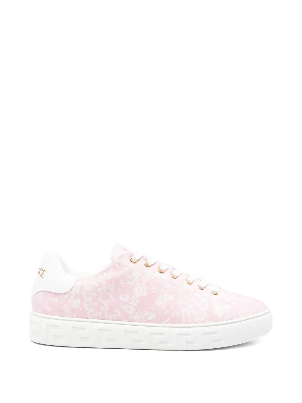 Versace Low-top sneakers met Barocco-patroon Roze
