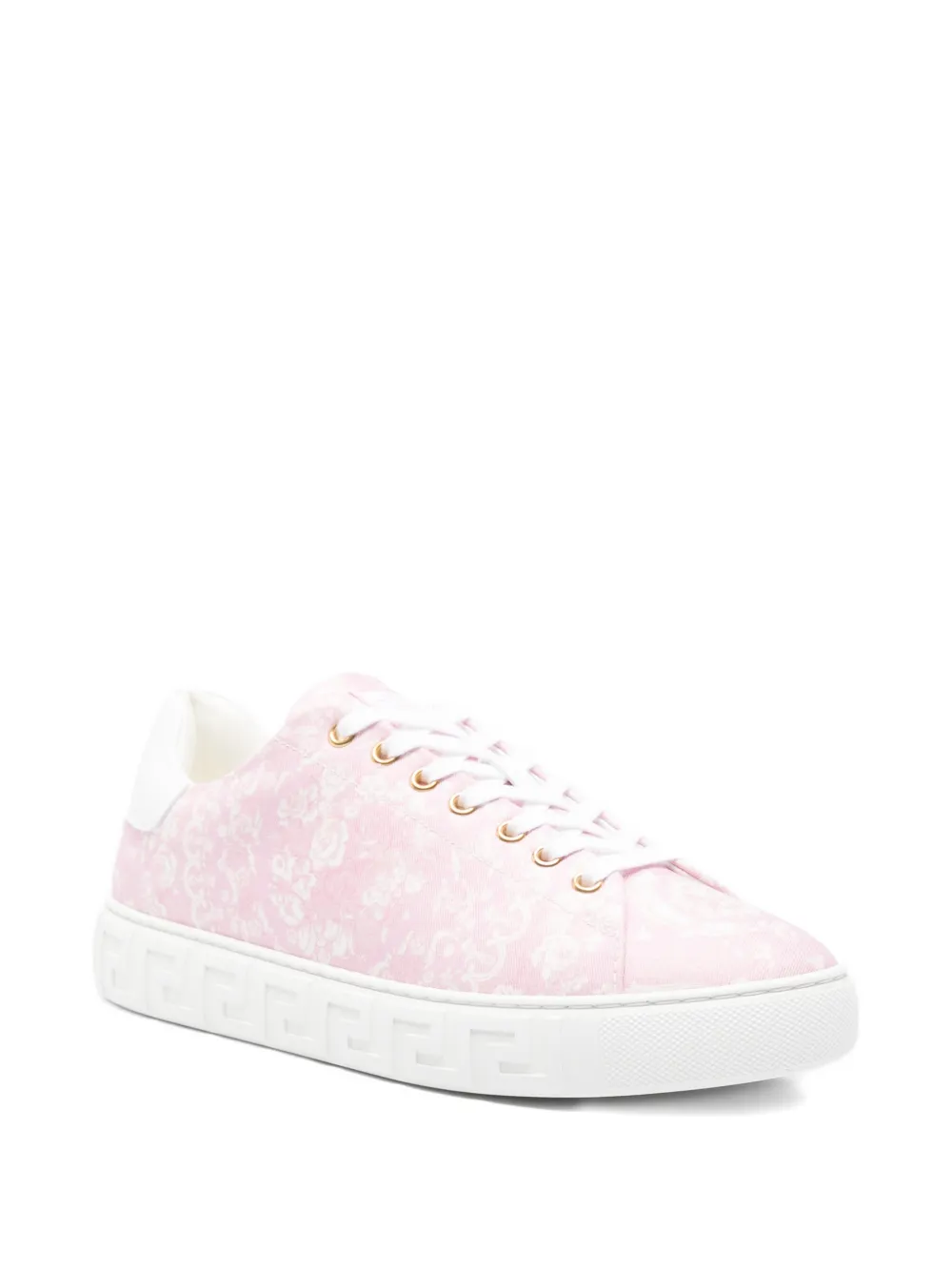 Versace Low-top sneakers met Barocco-patroon Roze