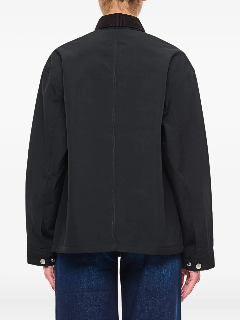 Carhartt Velvet Collar Breast Pocket Jacket In Black