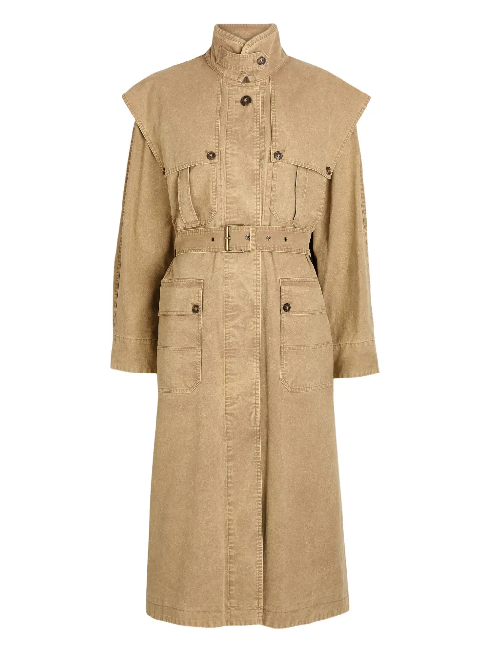 MARANT ÉTOILE belted pocket coat - Toni neutri