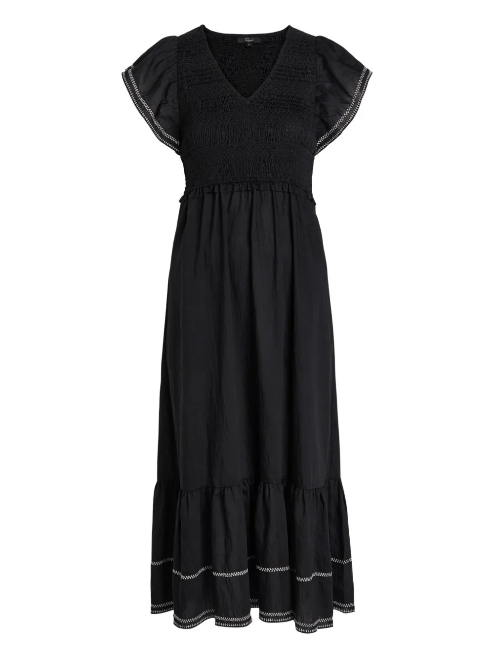 Rails Clementine ruffled midi dress - Black