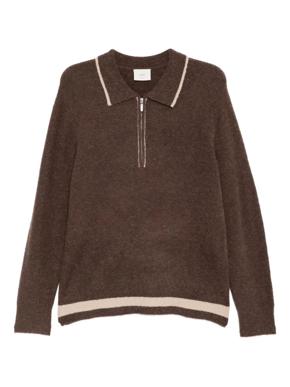 CHÉ Lazarus zipped jumper | Brown | Image 1