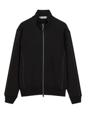 Moncler zip-up logo-patch Sweatshirt | Black | FARFETCH