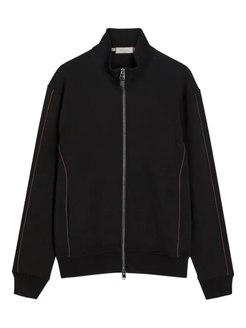 Canali pipe-detail zip-up sweatshirt