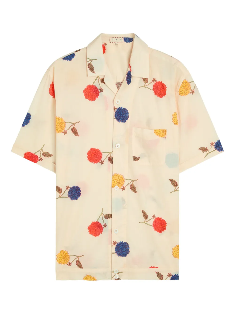 SMR Days Paraiso floral pocket shirt - Nude