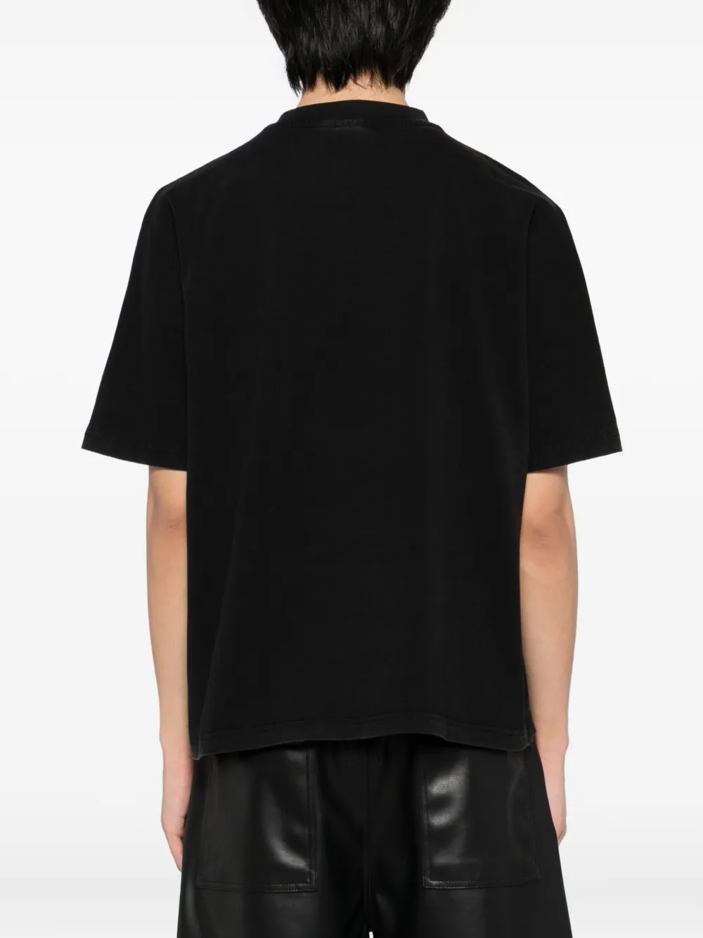 Godmade Gm Logo Washed T-shirt In Black