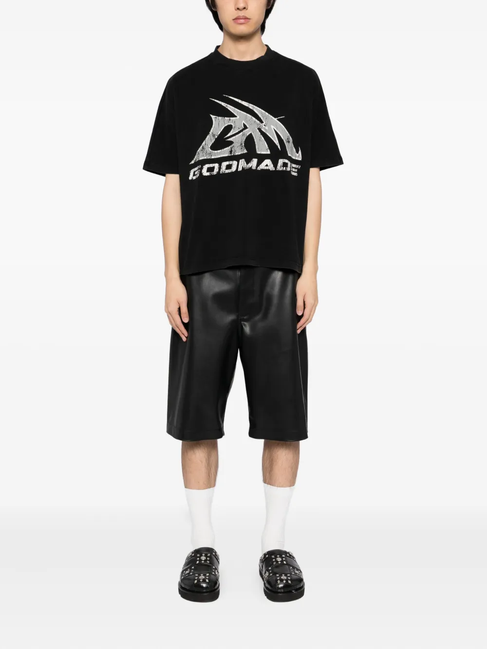 GODMADE camiseta con logo GM | negro | Image 1