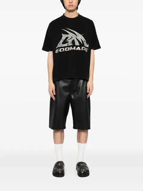 GODMADE GM logo washed T-shirt