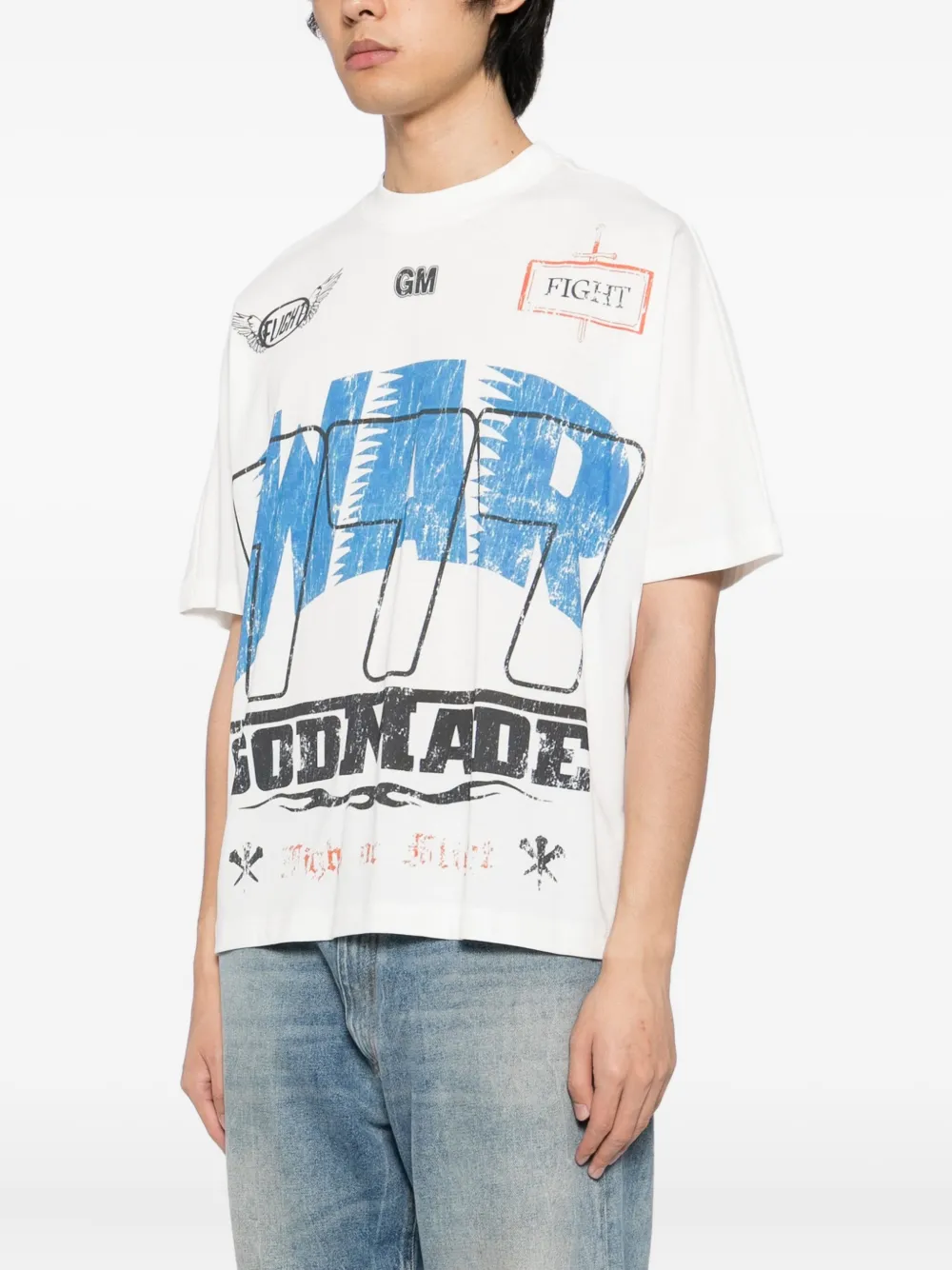 GODMADE War T-shirt - Wit